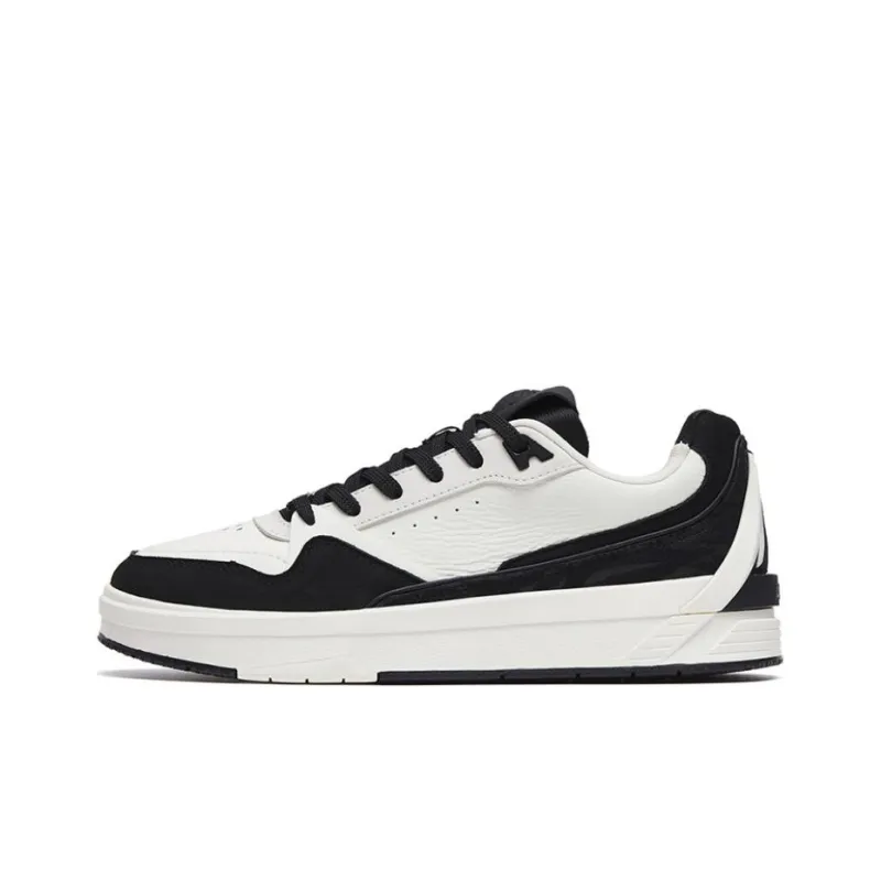 Anta Life Collection Hayward GH Anti-Slip Wear-Resistant Low-Top Skateboard Shoes Men's Black White-0
