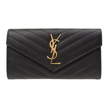 SAINT LAURENT Wallet Monogram Black