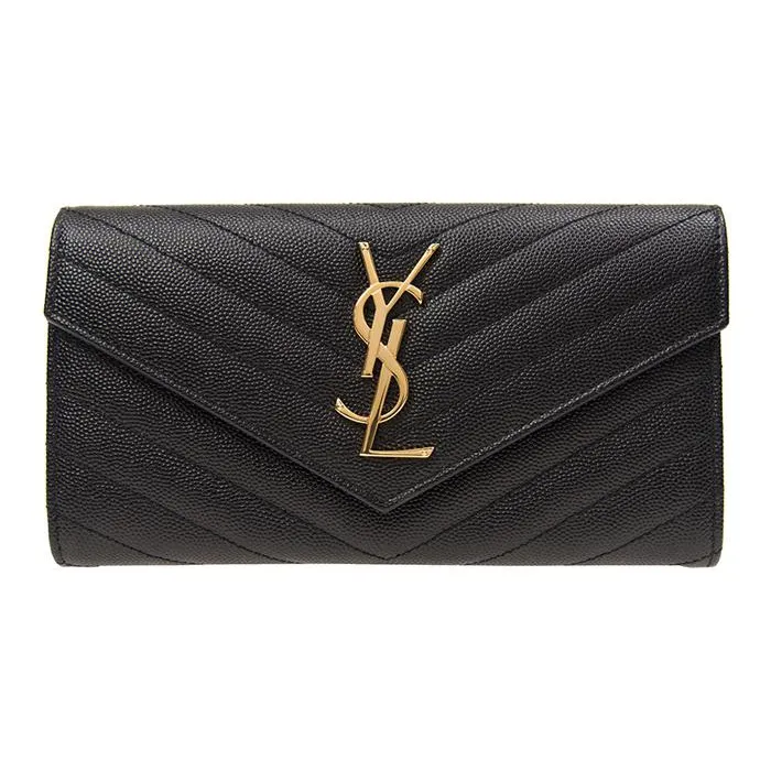 SAINT LAURENT Wallet Monogram Black-0