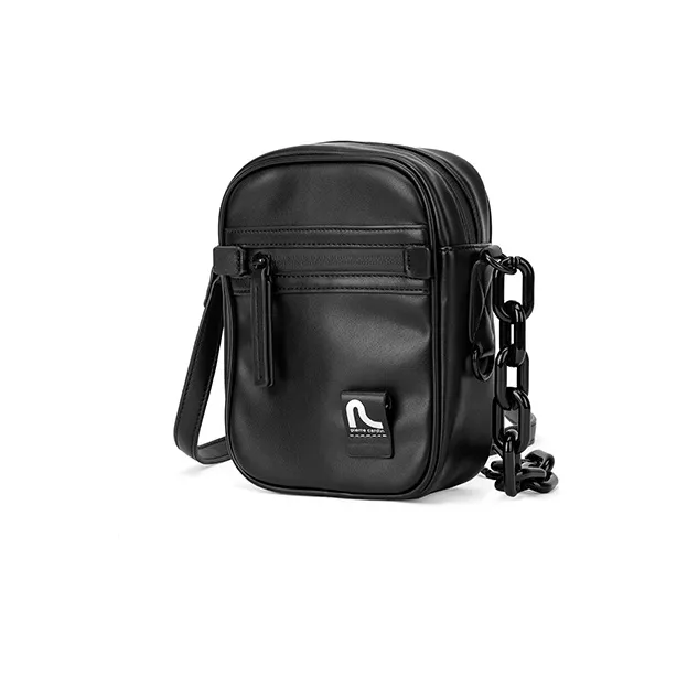 PIERRE CARDIN Fabric Backpack, Shoulder Bag, Crossbody Bag Men's Black-1