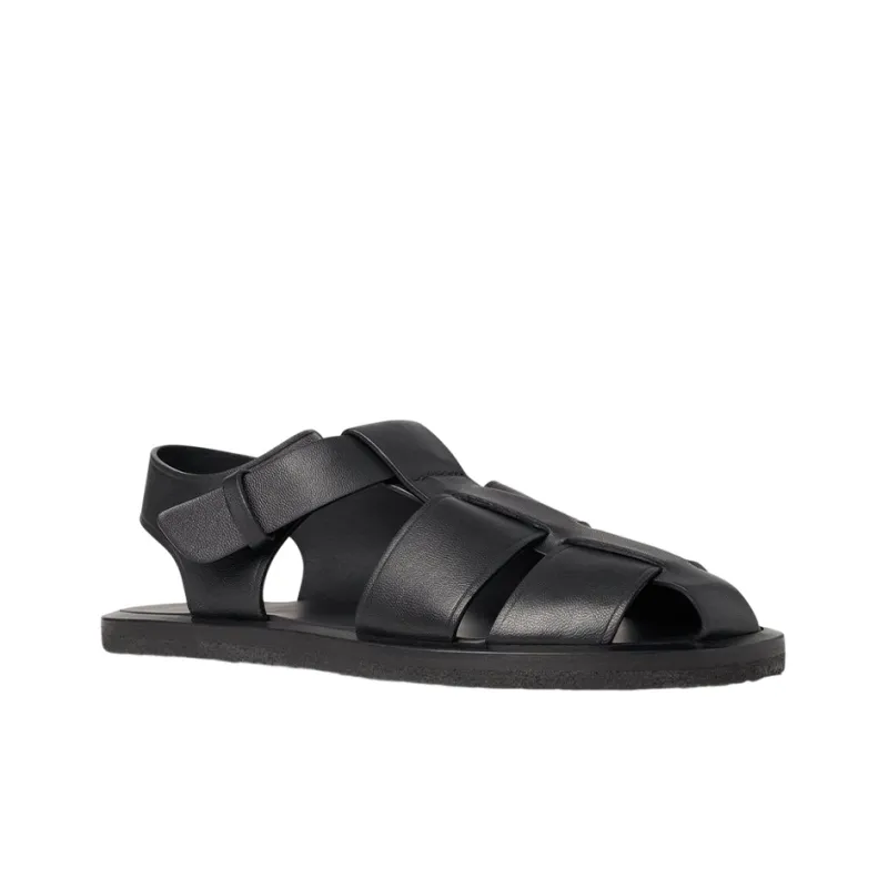 THE ROW Caged Design Leather Sandals-2