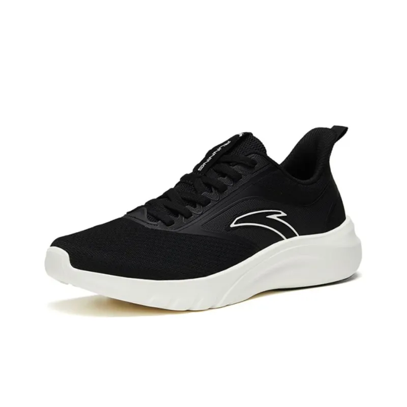Anta Running Collection Anti Slip Wear Resistant Low Top Casual Running Shoes Men's Black-1