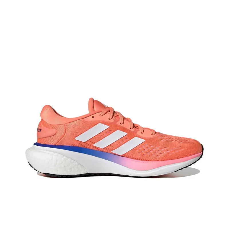 Adidas Supernova 2 Anti-Slip And Wear-Resistant Lightweight Low-Top Running Shoes Women's Orange White-1