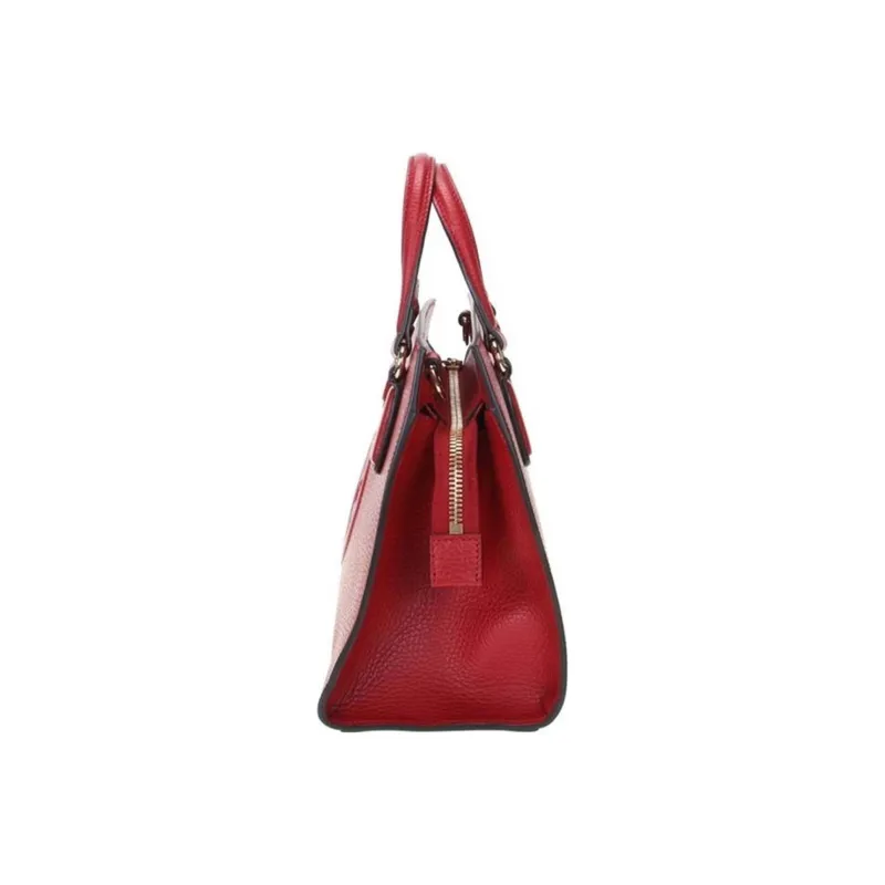 GUCCI Leather Tote Bag Shopping Bag Shoulder Bag Crossbody Bag Handbag Women's Red-2