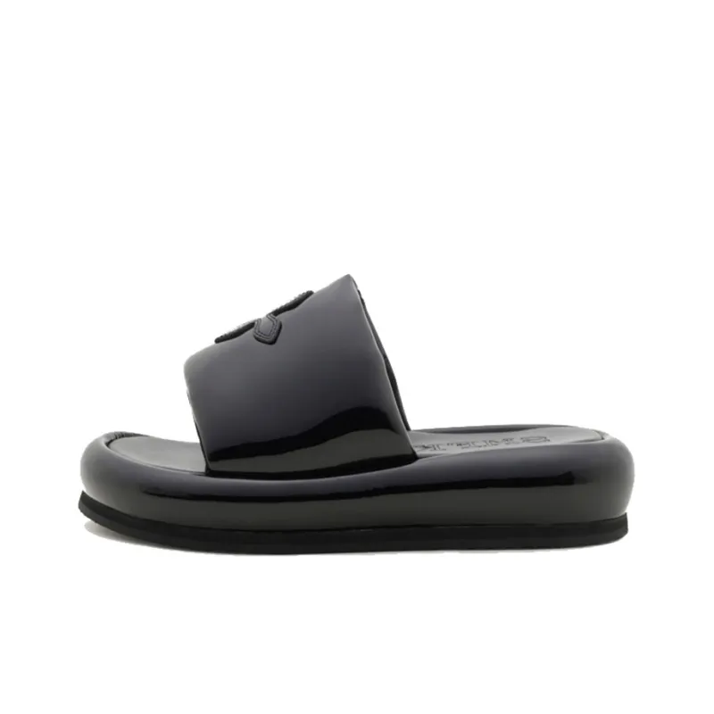 SMFK Slide Slippers Women's Black Lightning-0