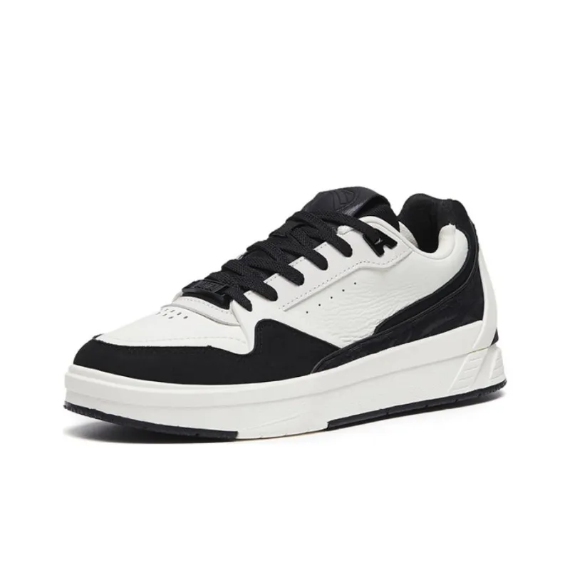 Anta Life Collection Hayward GH Anti-Slip Wear-Resistant Low-Top Skateboard Shoes Men's Black White-1