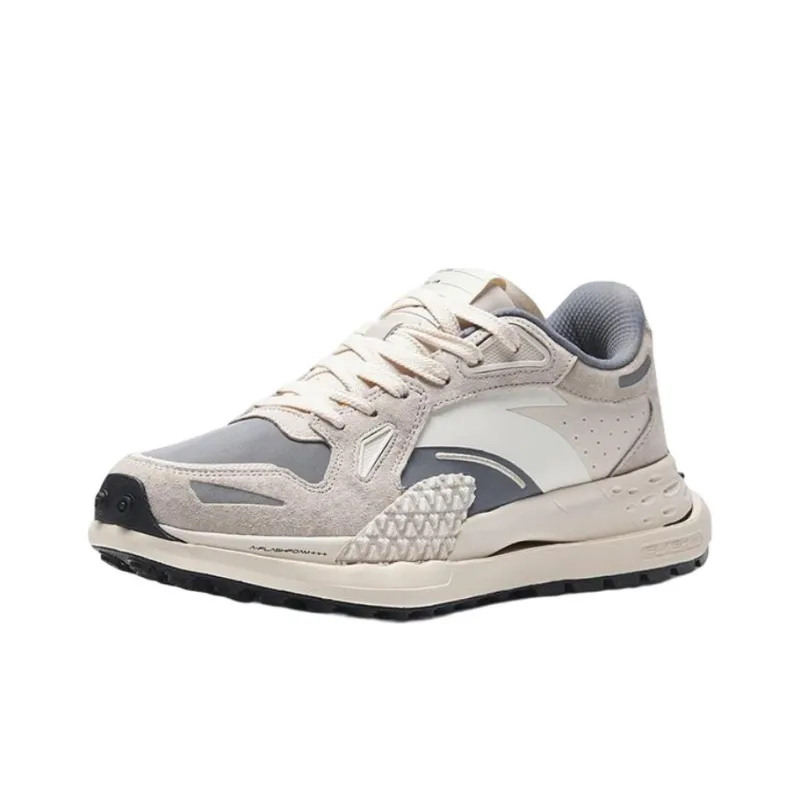 Anta Star 202 Anti Slip Wear Resistant Low Top Sports Casual Shoes Men's White Gray-1