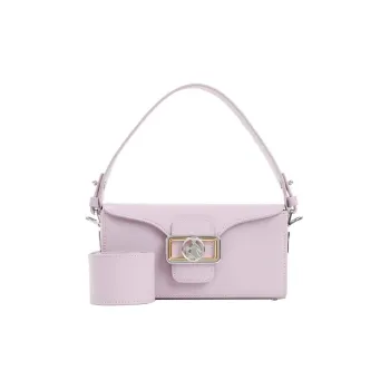 Lanvin Calfskin Shoulder Bag Crossbody Bag Handbag Women's Light Purple
