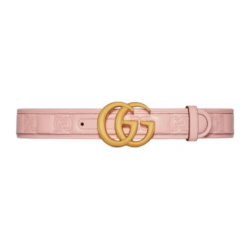 GUCCI Leather Belts Women's Pink