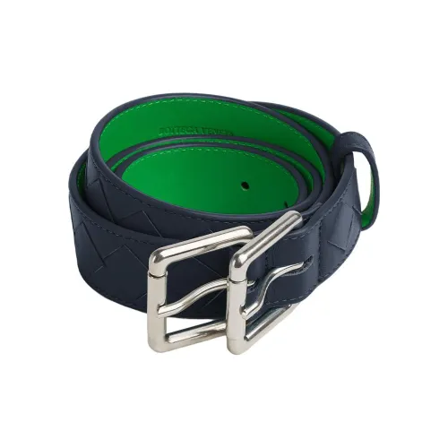 Bottega Veneta Intrecciato Double Buckle Belt
