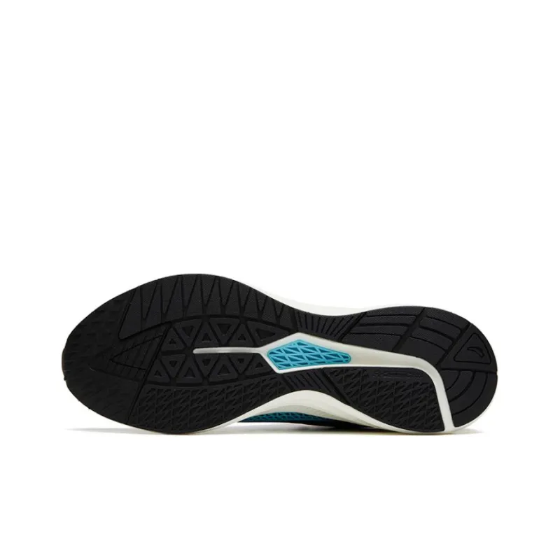 Anta Running Collection Anti-Slip Wear-Resistant Low-Top Running Shoes Men's Black Blue-3