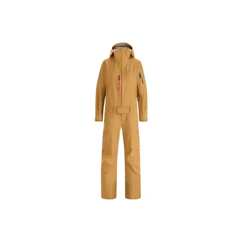 Arcteryx Arctery X Jil Sander One-Piece Ski Suits Women's Lute Yellow/Retreat