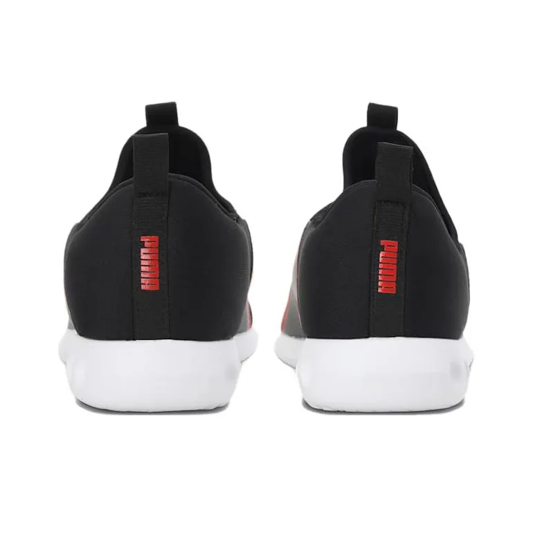 PUMA Swing Slipon Cushioning Anti-Slip And Wear-Resistant Low-Top Running Shoes Men's Black Red-3