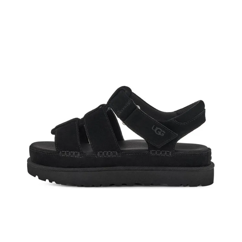 UGG Goldenstar Strap Platform Sandal Black Women's-0