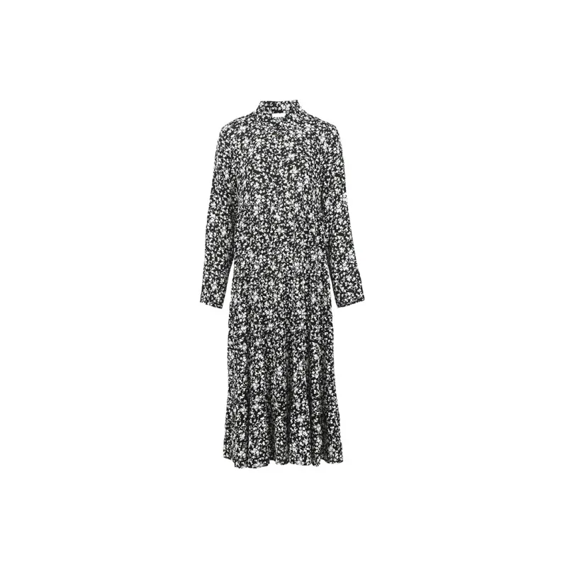 GANNI Long Sleeved Dresses Women's Black-2