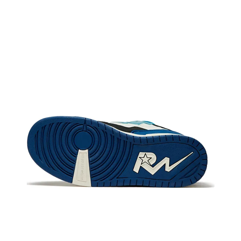 REEMUSTERED Jelly LOGO Abrasion Resistant Breathable Low Top Skateboard Shoes Unisex Black Blue New Version-5