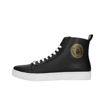 FANSIZHE High Top Stylish Skateboarding Shoes Men's Black