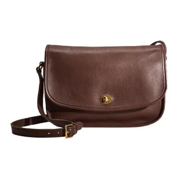 COACH City Glove Tanning Hobo Bag Shoulder Bag Crossbody Bag Large Size Women's Redwood Brown