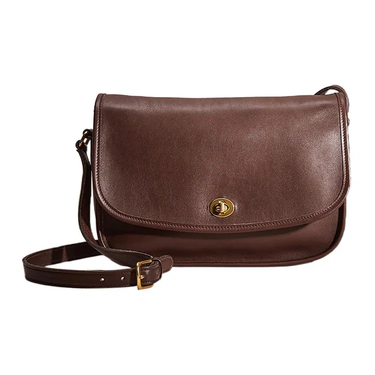 COACH City Glove Tanning Hobo Bag Shoulder Bag Crossbody Bag Large Size Women's Redwood Brown-0