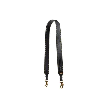 COACH Leather Shoulder Strap Bag Strap Women's Black