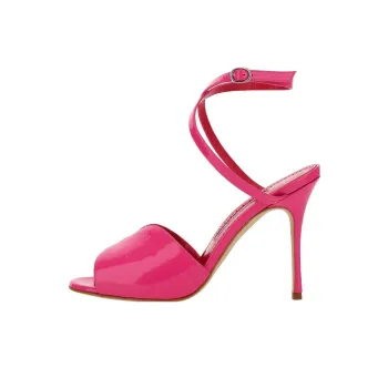 MANOLO BLAHNIK 110mm Shimmer-finish Sandals