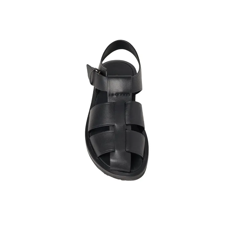 THE ROW Caged Design Leather Sandals-3
