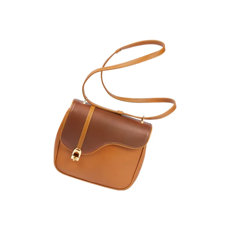 GUCCI Leather Saddle Bag, Crossbody Bag, Shoulder Bag Women's-3