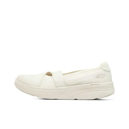 Skechers Max Cushioning Non-slip Wear-resistant Shock Absorption Low-Top Sports Casual Shoes Women's White