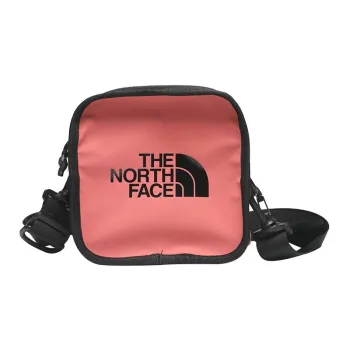 THE NORTH FACE Polyester Small Square Bag Shoulder Bag, Crossbody Bag Regular Unisex Orange Red