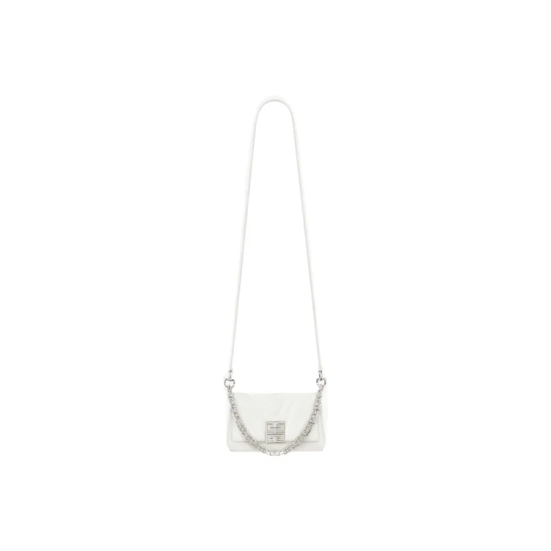 GIVENCHY 4G Cow Leather Handbag, Shoulder Bag, Crossbody Bag Regular Women's Ivory White-1