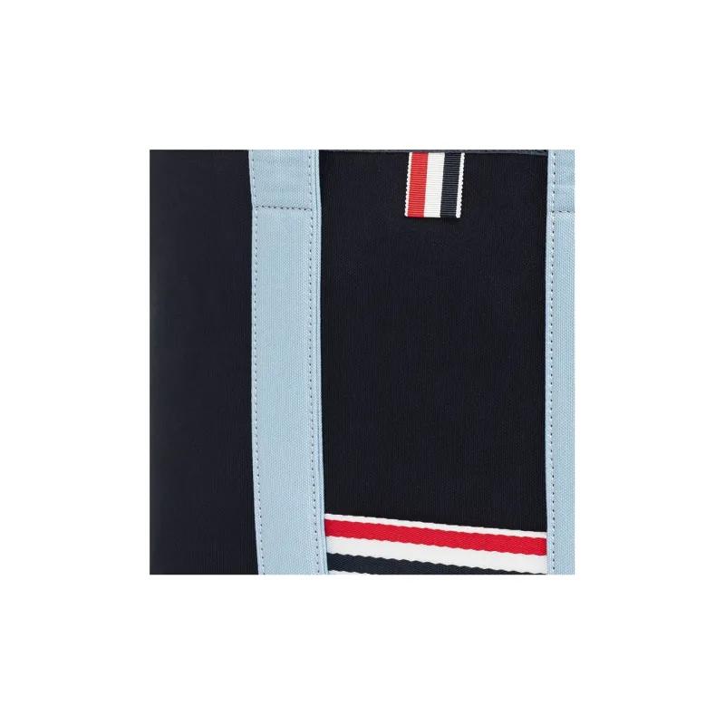 THOM BROWNE Stripe Detailed Tote Bag-5