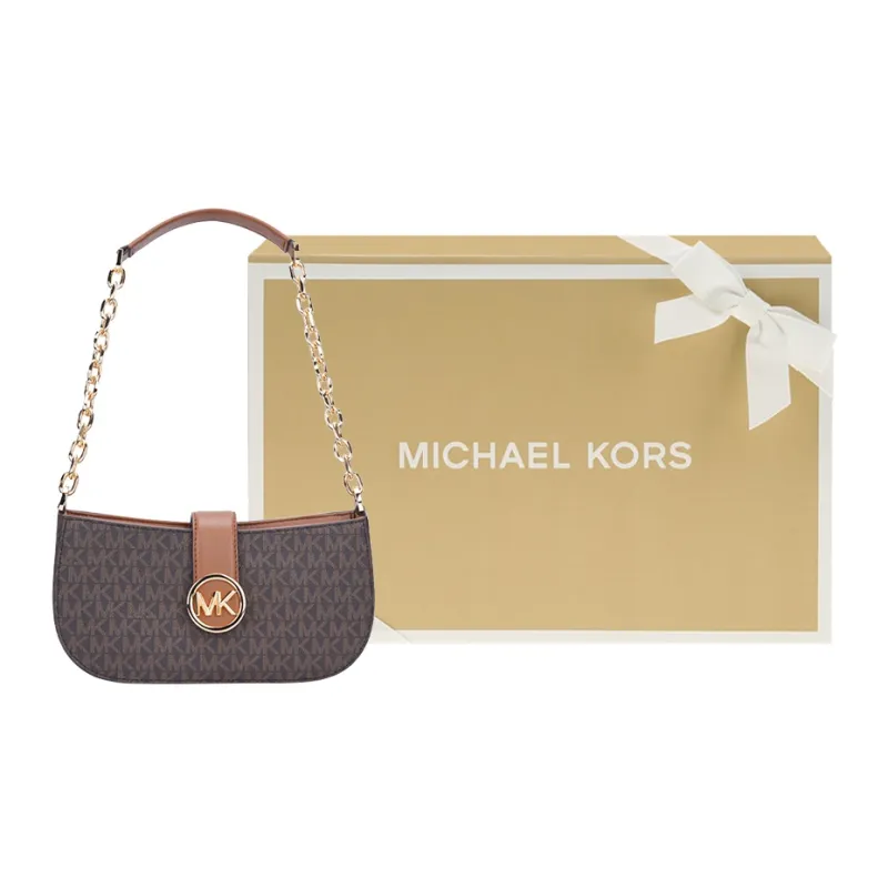 MICHAEL KORS Artificial Leather Shoulder Bag Small Size Women's Dark Brown-5