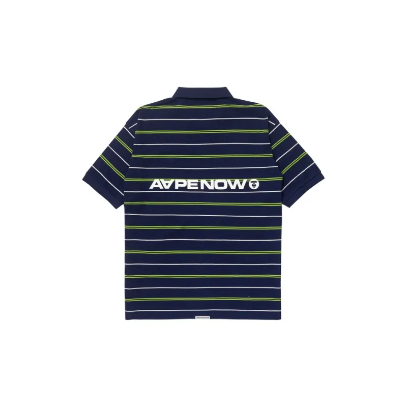 Aape Logo patch Cotton Polo Shirt-1
