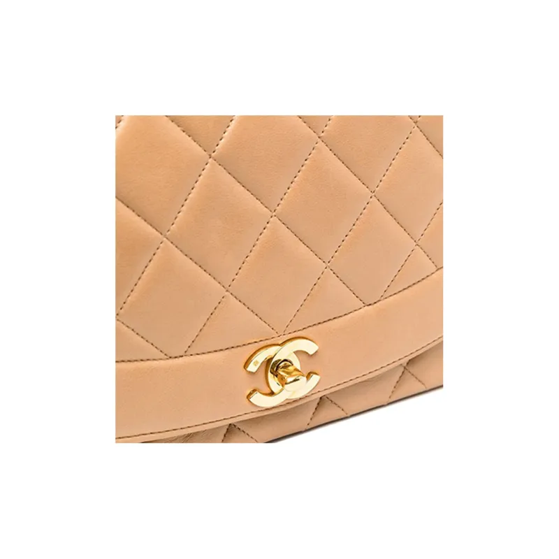 CHANEL Cow Leather Shoulder Bag, Crossbody Bag Women's Dusty Pink-2
