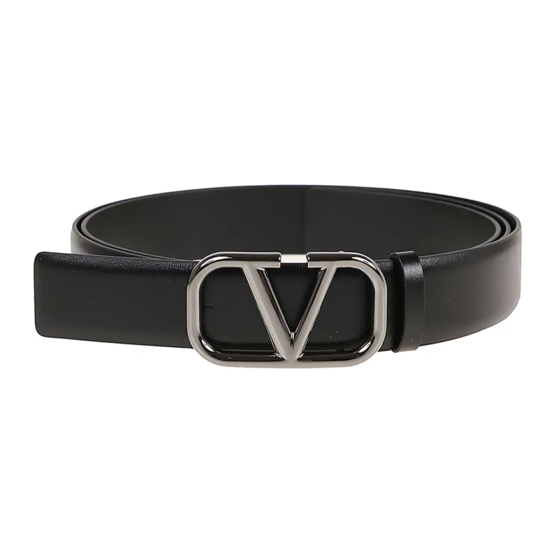 Valentino Garavani VLogo Signature 30mm Leather Belt-0