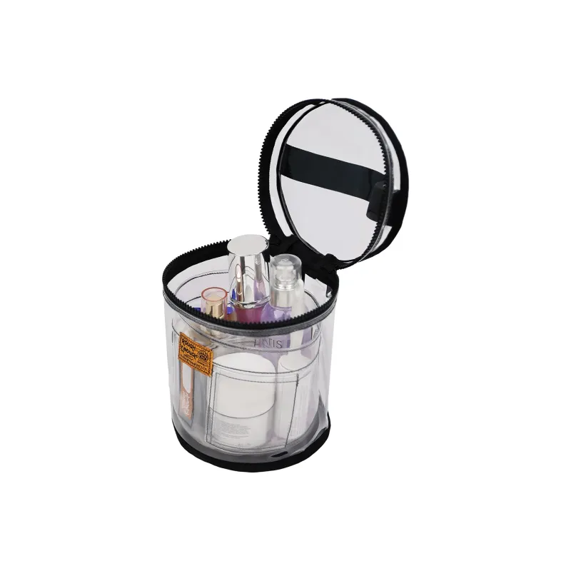 Rough Enough PVC Jelly Bag, Portable Makeup Bag, Toiletry Bag Unisex Transparent-1