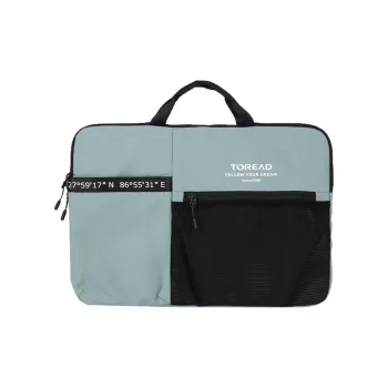 TOREAD Polyamide Handbag Laptop Bag Regular Unisex Asphalt Gray/Black/Arctic Mountain Black White Print