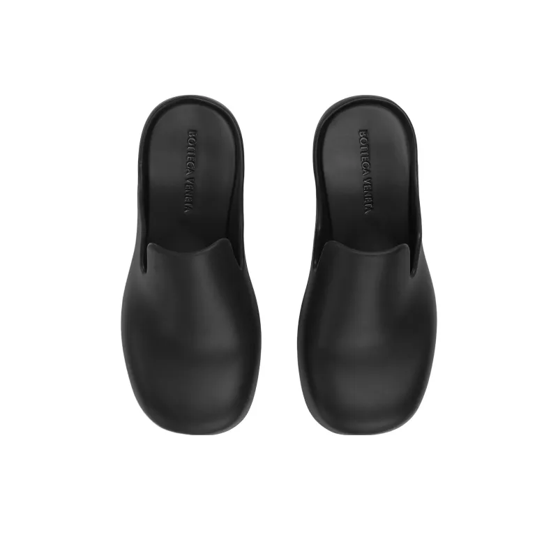 Bottega Veneta Puddle Flash Clog Black Leather-1