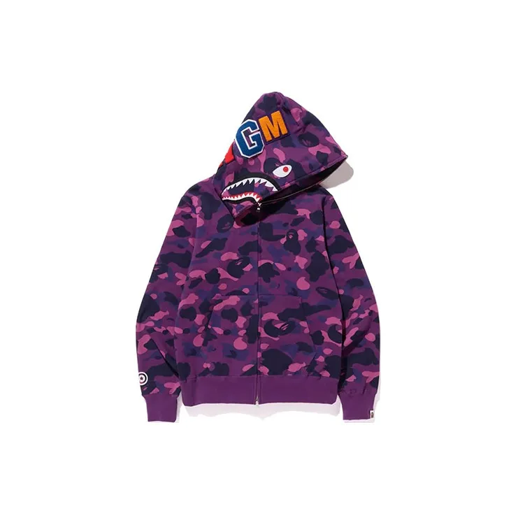 Bape Color Camo Shark Full Zip Hoodie SS23-6