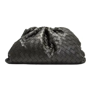Bottega Veneta Sheepskin Cloud Bag Clutch Regular Women's Open Country Green