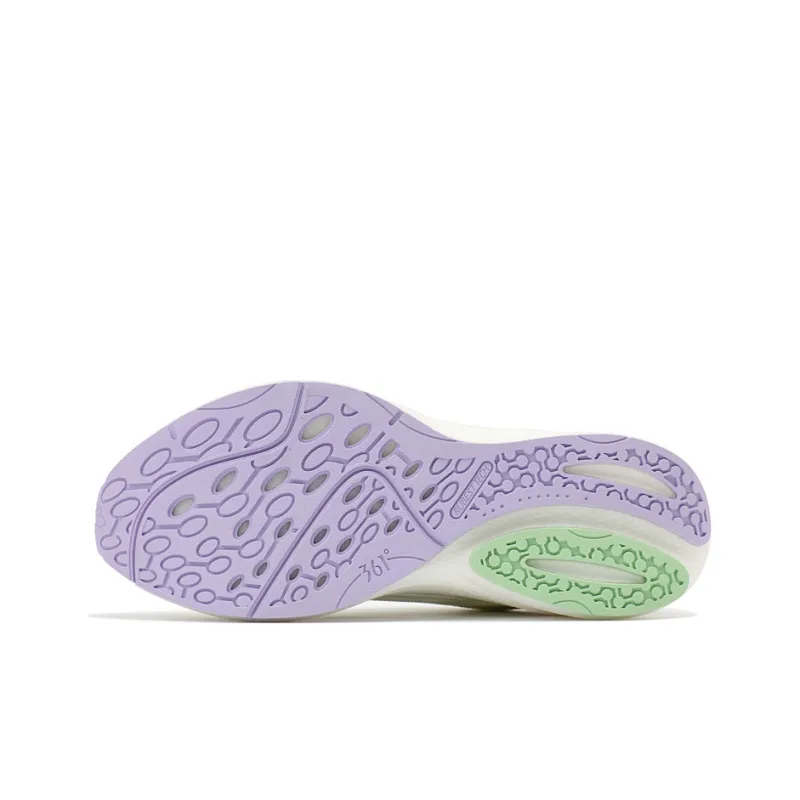361° QU!KFOAM Running Shoes Women's Low Top White/Green-4