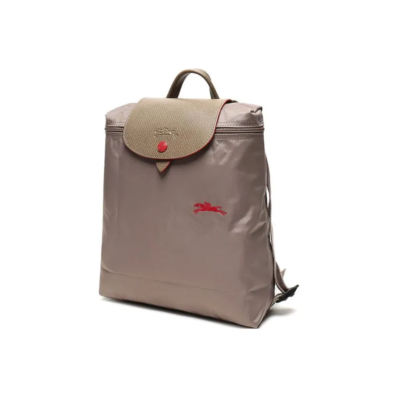 LONGCHAMP Le Pliage Club Canvas Backpack Regular Women's Brown-1