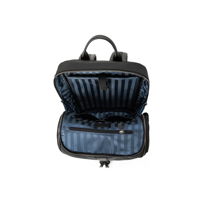 PIERRE CARDIN Nylon Laptop Bag, Travel Bag, Backpack Large Size Men's Black-2