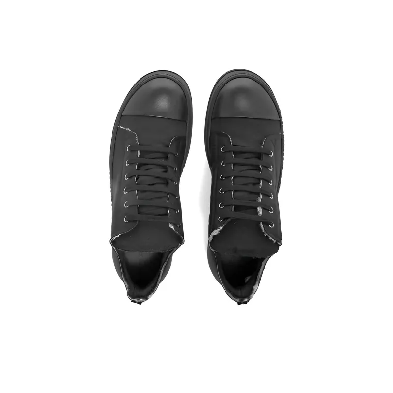 Rick Owens DRKSHDW Low Top Stylish Skateboarding Shoes Men's Black-3