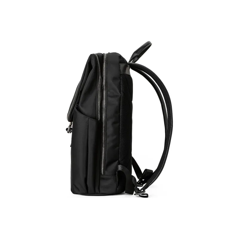 PIERRE CARDIN Nylon Laptop Bag, Travel Bag, Backpack Large Size Men's Black-5