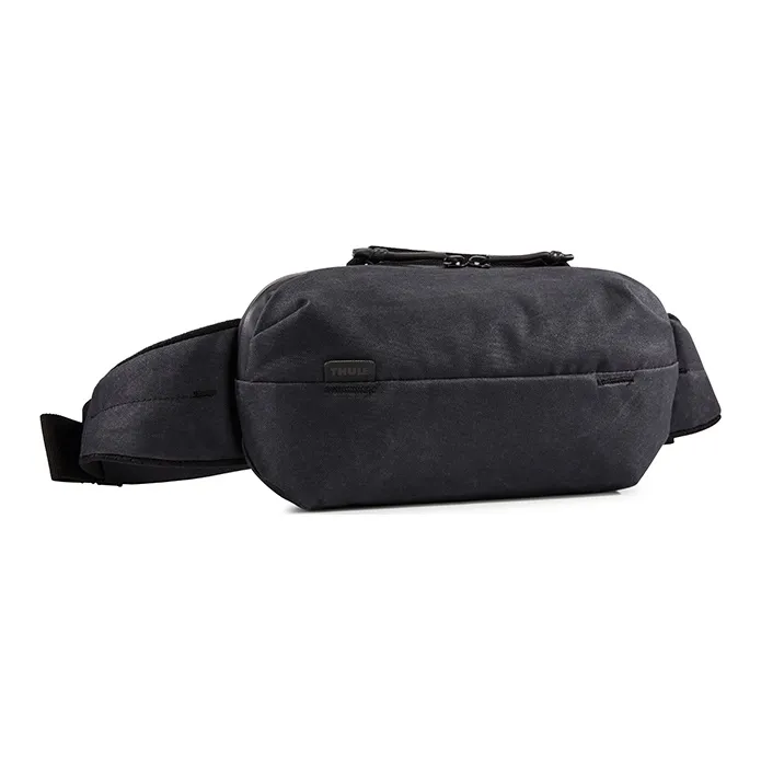 THULE Canvas Fanny Pack Sling Bag Canvas Bag Crossbody Bag Small Size Unisex Black/Umber-0