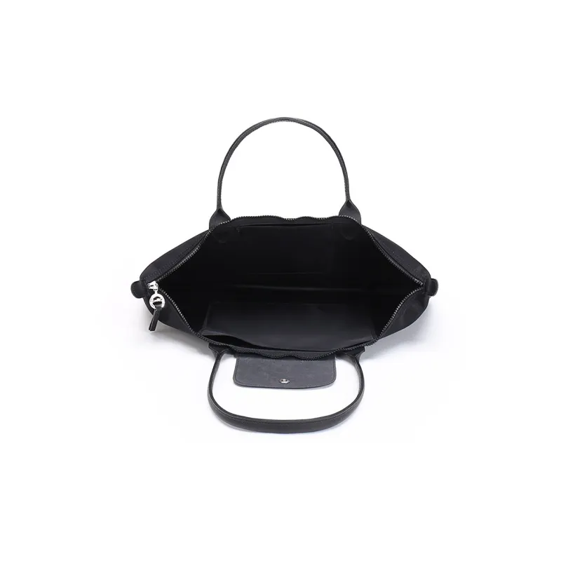 LONGCHAMP Le Pliage Néo Fabric Shopping Bag Dumpling One Shoulder Handbag Large Size Women's Black-5