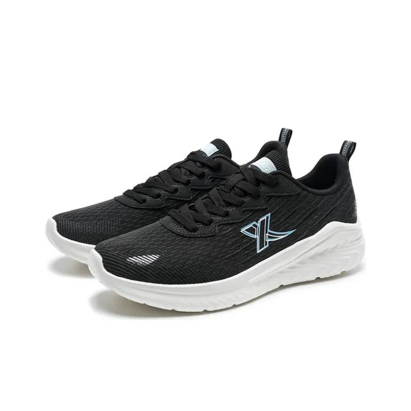 XTEP Cushioning Breathable Lightweight Low Top Running Shoes Men's Black-2