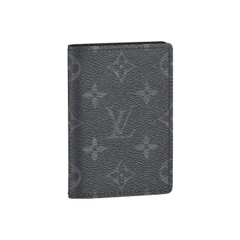LOUIS VUITTON Coated Canvas Wallet Men's Gray