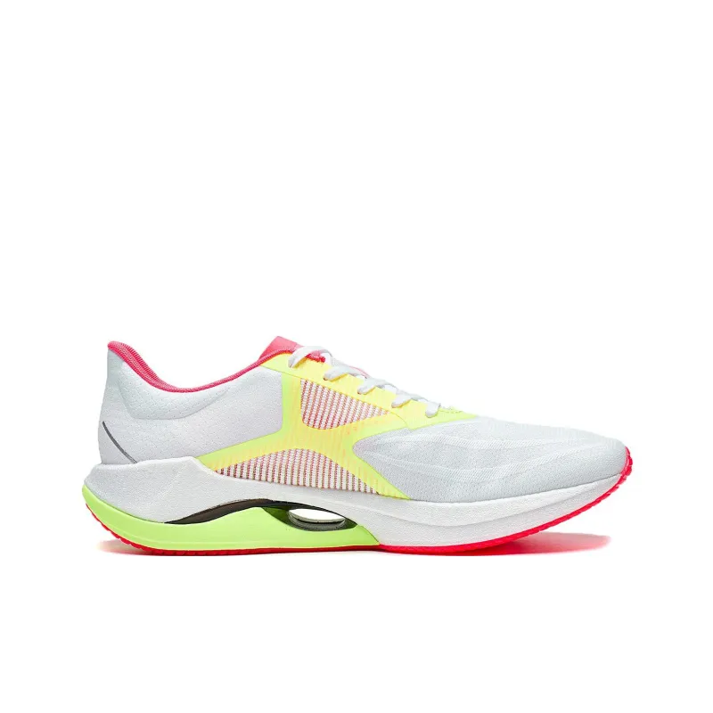 LiNing Super Light 20 Anti Slip And Wear Resistant Breathable Low Top Casual Running Shoes Men's White Yellow Red-1